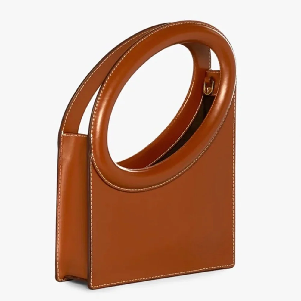 STAUD Tan Limone Leather Crossbody Bag - Picture 5 of 10